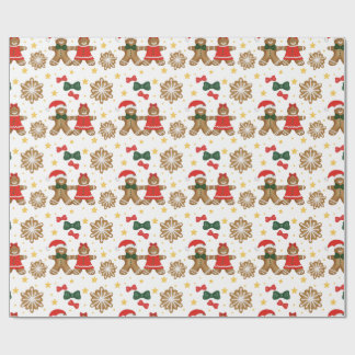 Gingerbread Friends Christmas Wrapping Paper Presentpapper