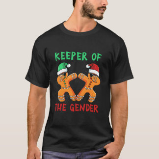Gingerbread Gender Reveal Keeper Of The Gender T Shirt