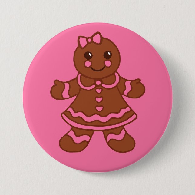 Gingerbread Girl-knapp Knapp (Framsida)