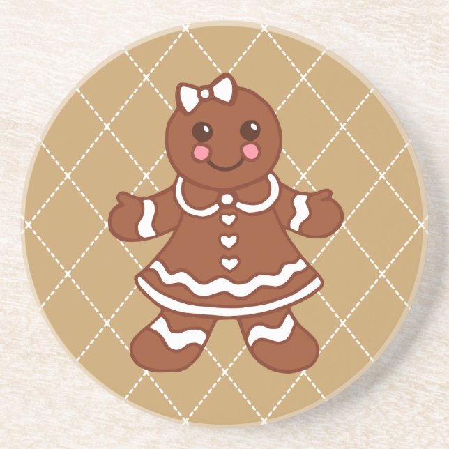 Gingerbread Girl  Underlägg Sandsten (Framsidan)