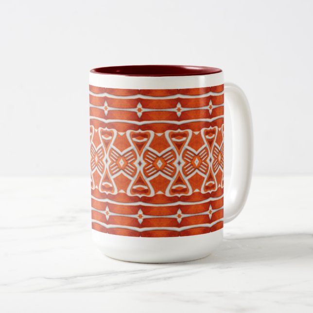 GINGERBREAD Hög Maroon Tvåtons Mugg (Framsida höger)