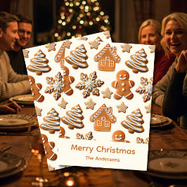 Gingerbread Holiday Card Julkort