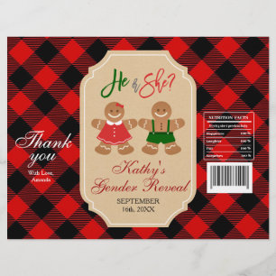 Gingerbread Holiday Gender Christmas Chip Bag Reklamblad