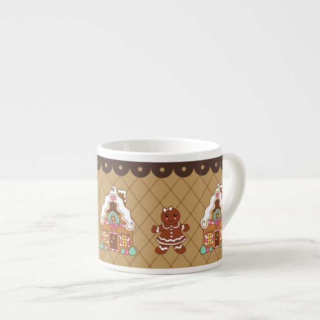 Gingerbread House Espresso Kopp  Espressomugg (Framsida höger)