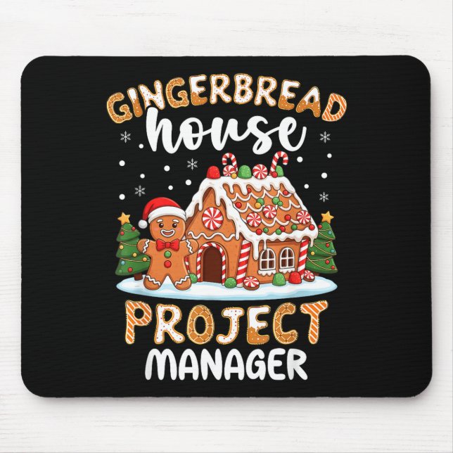 Gingerbread House Project Manager Christmas Cookie Musmatta (Framsidan)