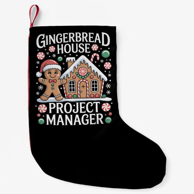 Gingerbread House Projektledare Kaka Bakning  Liten Julstrumpa (Framsidan)