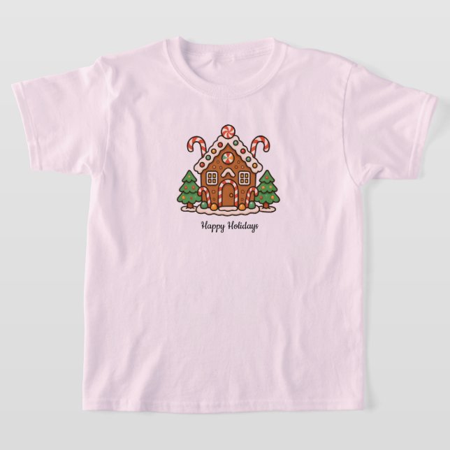 Gingerbread House T Shirt (Laydown)