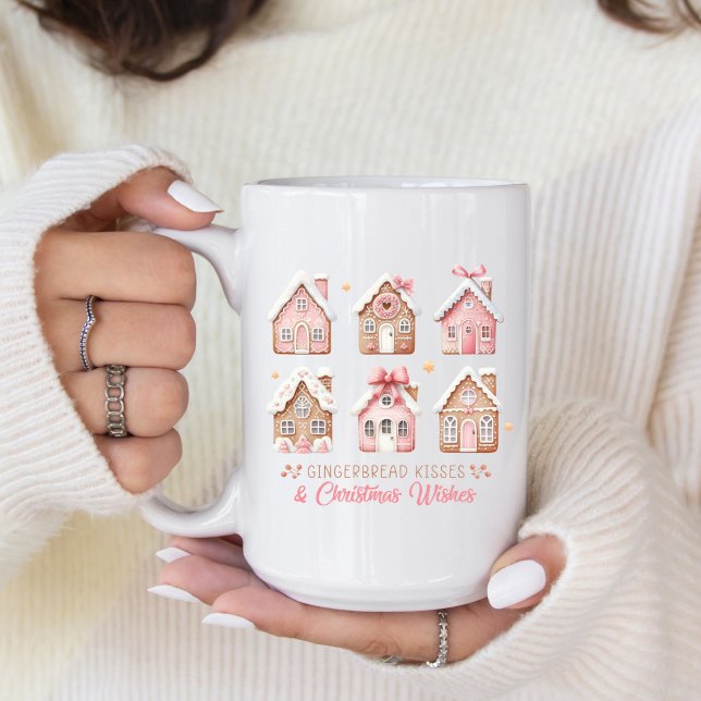 Gingerbread Houses Christmas Coffee Mug Kaffemugg (Customize this beautiful gingerbread, Christmas coffee mug. )
