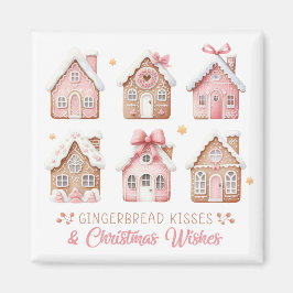 Gingerbread Houses Christmas Magnet