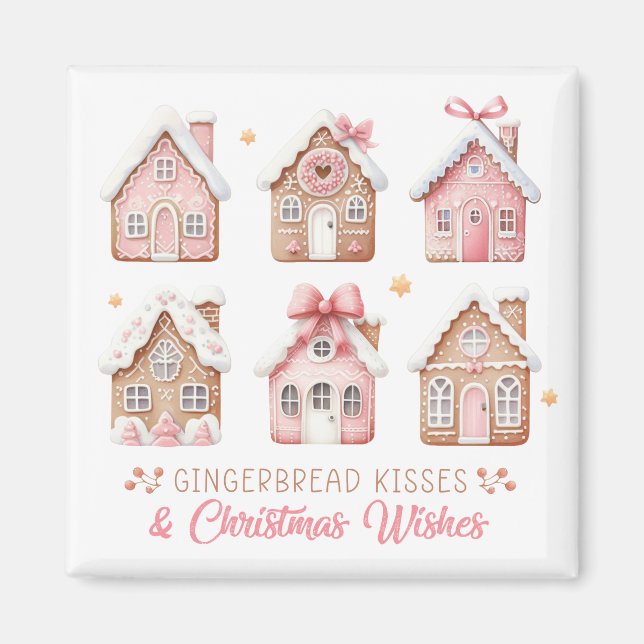 Gingerbread Houses Christmas Magnet (Framsidan)