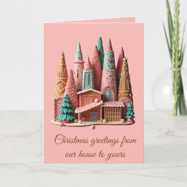 Gingerbread Houses Kitsch Germanic Christmas Villa Kort (Framsida)