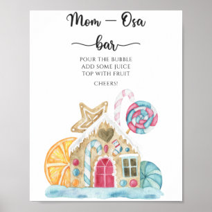 Gingerbread hus - Mamma-mimosa bar Poster