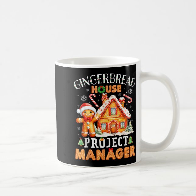 Gingerbread Hus Projektledare Dekorering Bakning Kaffemugg (Höger)