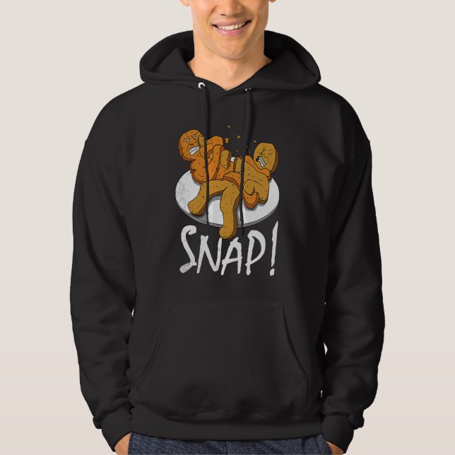 Gingerbread in Jiu jitsu Armbar BJJ Hoodie (Framsida)