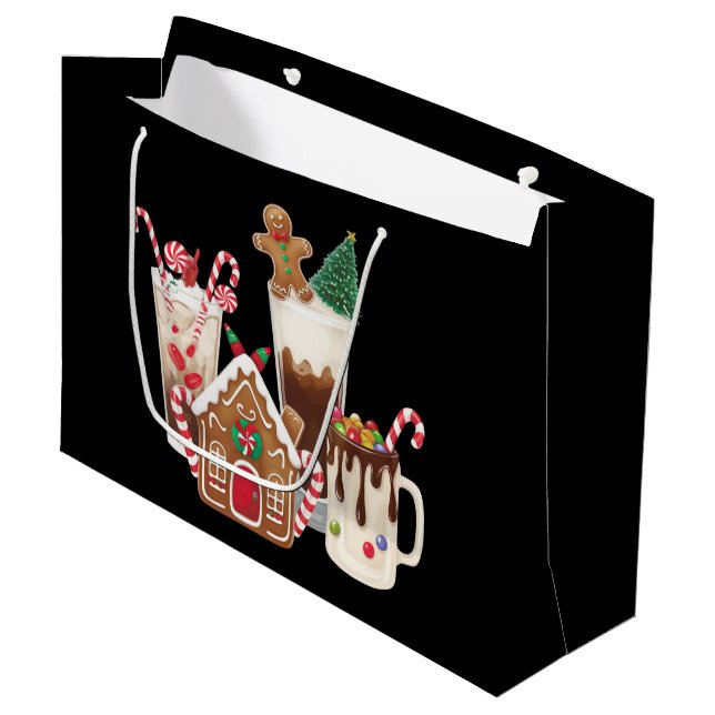 Gingerbread jul kaffegåva älskare Xmas  (Framsidan Vinklad)
