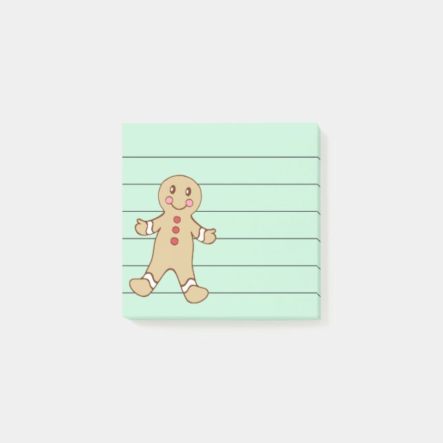 Gingerbread julbakelse Anteckningsblock Post It Post-it Block (Framsida)