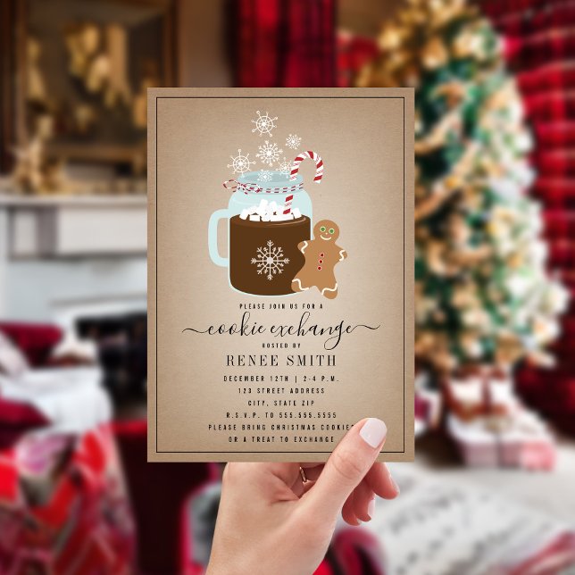 Gingerbread julbakelse utbyte julkort (Skapare uppladdad)