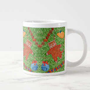 GINGERBREAD KATTUNGE Big White Mugg Jumbo Mugg