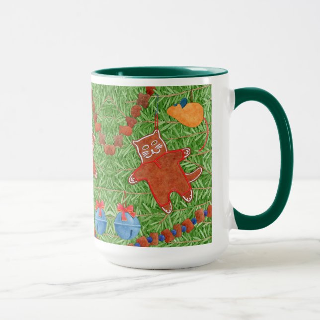 GINGERBREAD KATTUNGE Tall Hunter Grönt Combo Mugg (Höger)