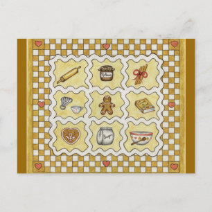 Gingerbread Köks Recept/ vykort