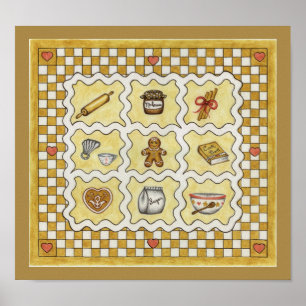Gingerbread Konsttryck Poster