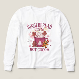 Gingerbread latte hot cocoa christmas t shirt