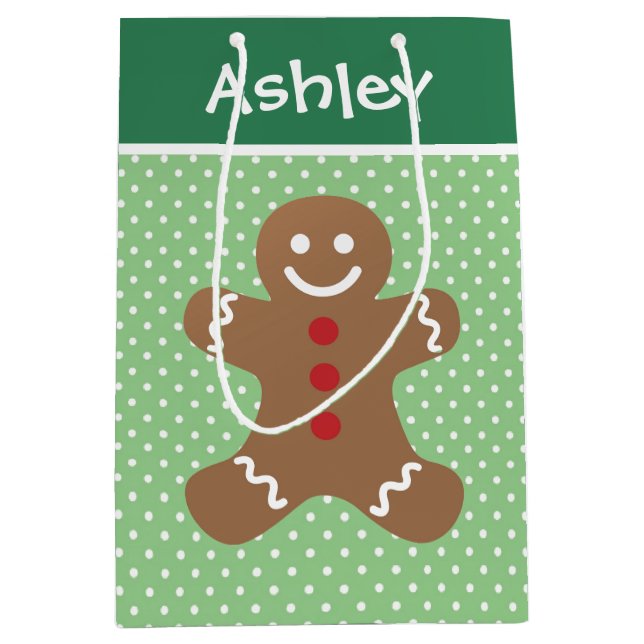 Gingerbread Man and Polka Dots Personalised (Framsidan)