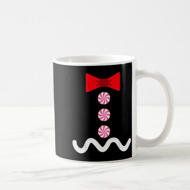 Gingerbread Man Christmas Costume Cookie Baking  Kaffemugg (Höger)