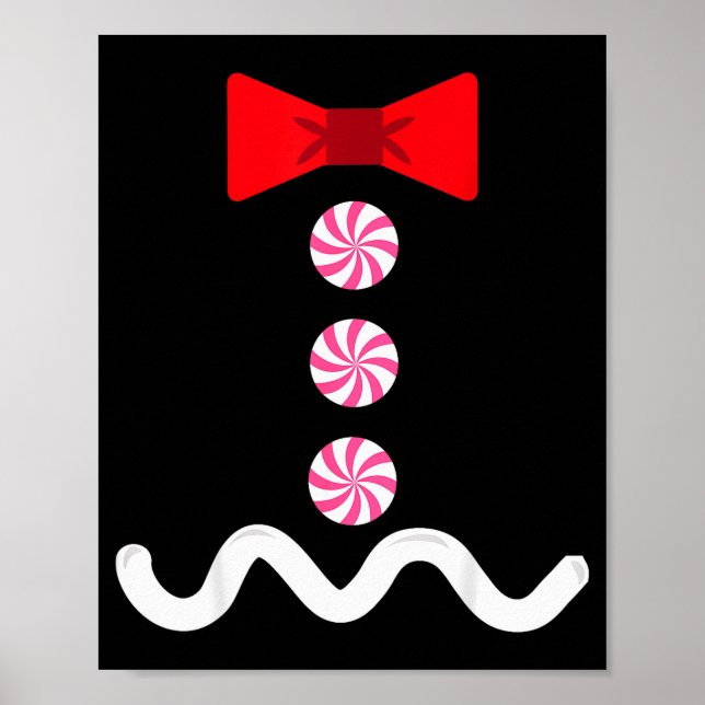 Gingerbread Man Christmas Costume Cookie Baking  Poster (Framsidan)