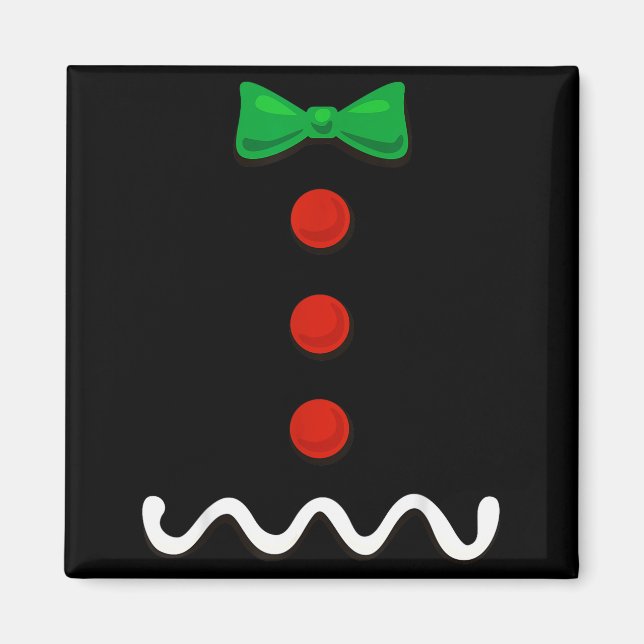 Gingerbread Man Christmas Costume  Magnet (Framsidan)