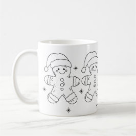 Gingerbread Man Christmas Mug – Simple Holiday Des Kaffemugg