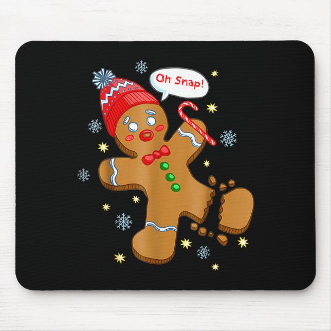 Gingerbread Man Cookie Ugly Sweater Oh Snap Christ Musmatta (Framsidan)