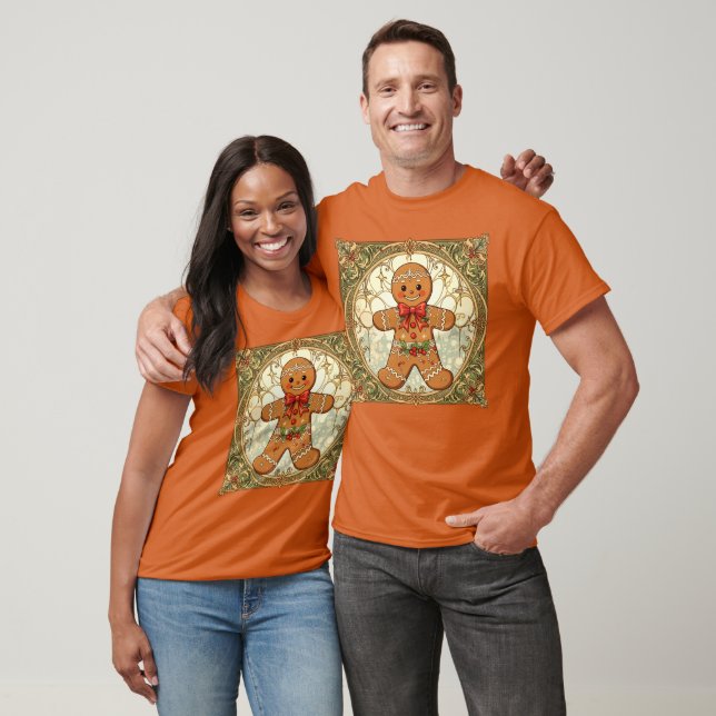 Gingerbread Man Cookies Festive Christmas T Shirt (Unisex)