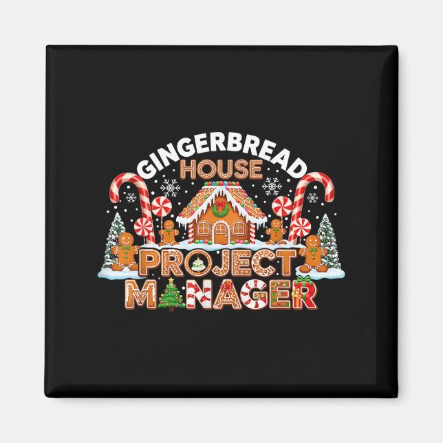 Gingerbread Man Costume, Gingerbread House Project Magnet (Framsidan)