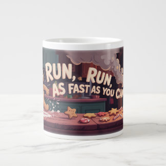 Gingerbread Man Escape Jumbo Mugg