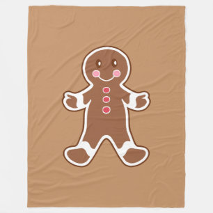 Gingerbread Man Filta Fleecefilt