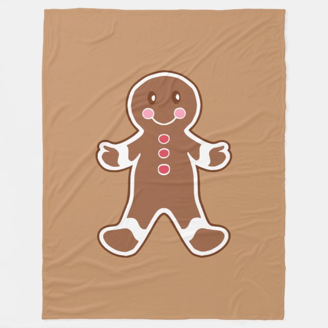  Gingerbread Man Filta  Fleecefilt (Framsidan)