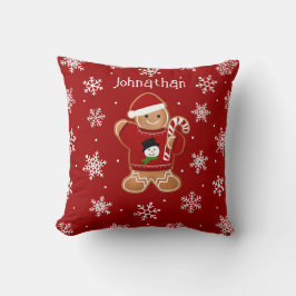 Gingerbread Man in Sweater Kudde