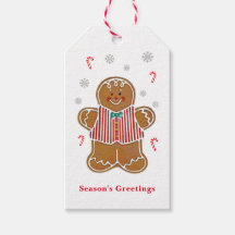 Gingerbread Man Julklapps Tag