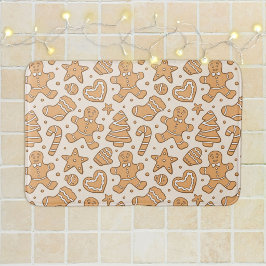 Gingerbread Man Kakor Neutral Jul Beige Badrumsmatta