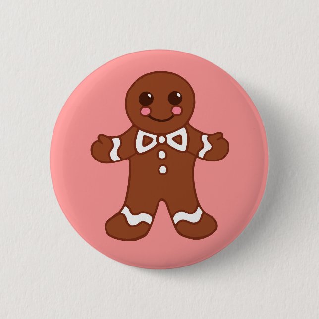 Gingerbread Man-knapp Knapp (Framsida)