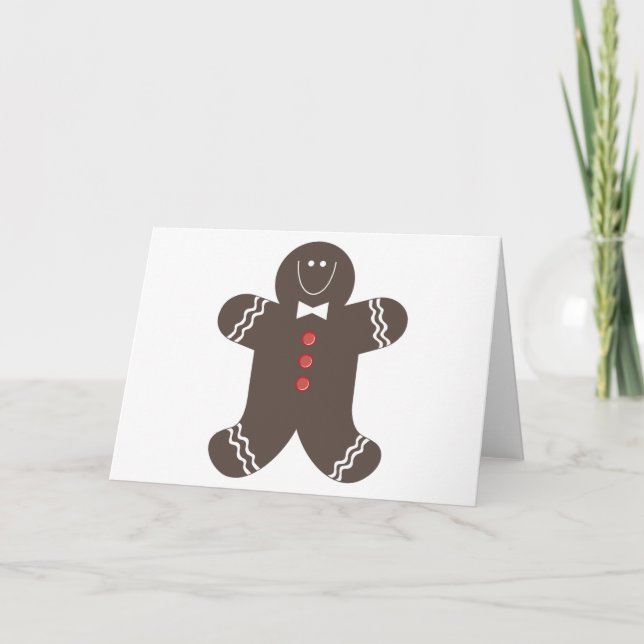Gingerbread Man Kort (Framsida)