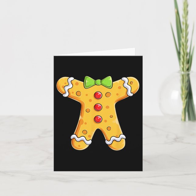 Gingerbread Man Kostym Halloween Jul Pojkar G Kort (Framsida)