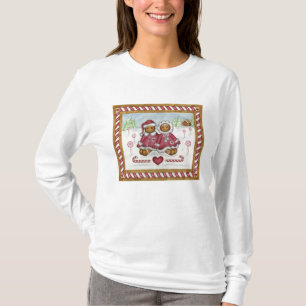 Gingerbread man och kvinna t-shirt
