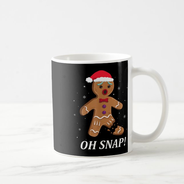 Gingerbread Man Oh Snap Christmas Cookie Costume K Kaffemugg (Höger)