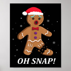 Gingerbread Man Oh Snap Julgodis Kostym K Poster