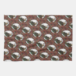 Gingerbread Man- Peppermint Kökshandduk