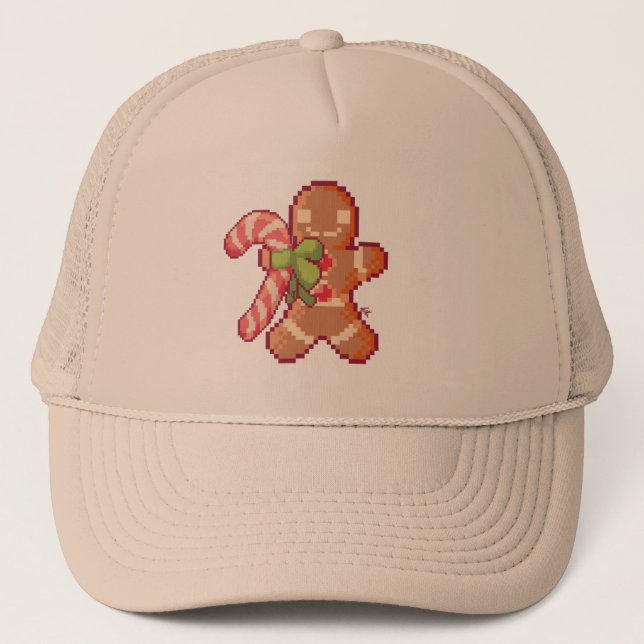 Gingerbread man. Pixelart, Pixel Art  Keps (Framsida)