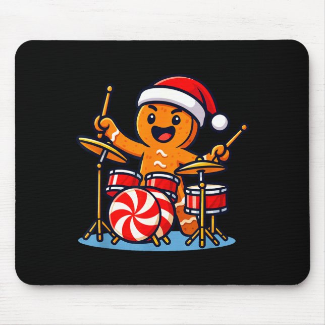 Gingerbread Man Playing Drums  Musmatta (Framsidan)