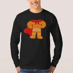 Gingerbread Män Pojkar Kropps Kostym Halloween ell T Shirt